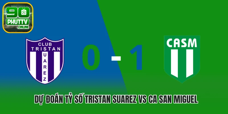 Dự đoán tỷ số Tristan Suarez vs CA San Miguel